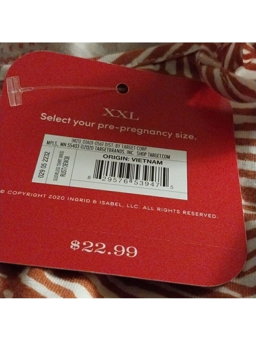 Ingrid +Isabel Sleeveless T-Shirt Maternity Dress NWT Size XXL - Picture 11 of 12